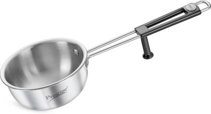 Prestige Tri-ply Splendor with In-Build Stand & Heat Resistant Handle Tadka Pan 13 cm diameter 0.55 L capacity