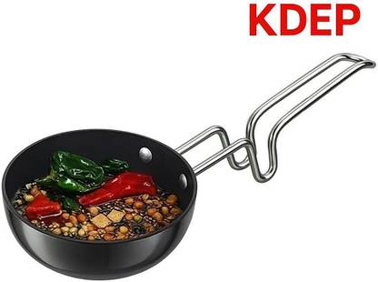 KDEP Tadka pan pure iron Tadka Pan 12 cm diameter 0.3 L capacity