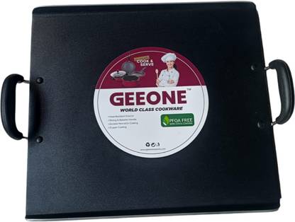 GEEONE GEEONE NON STICK SQUARE PATHIRI TAWA Tawa 34 cm, 37 cm diameter
