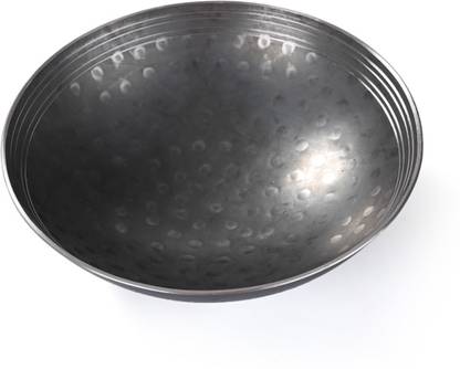 Ptr Handmade Iron Matthar Kadai | Hammered Kadai Without Handle for Kitchenc| Kadhai 40 cm diameter 10 L capacity
