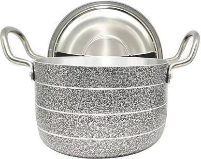 vinayjain Aluminium stock pot-induction base and tope with lid (2.5 liter) Pot 20.32 cm diameter 2.5 L capacity with Lid
