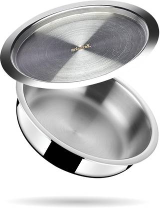 Stahl Artisan Triply Lagdi Handi 1.8 L with Lid