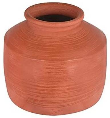 Vismay Clay Water Pot Mitti ka Matka, Pani ka ghada, Matki With Tap (6 Litre) Pot 20 cm diameter 6 L capacity