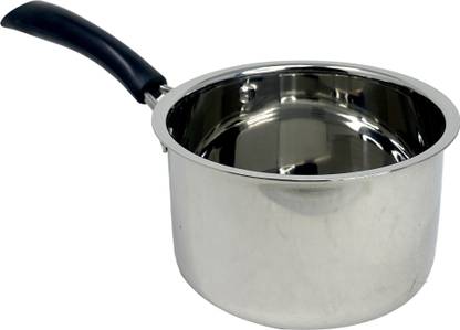 Rock Tawa Rock Tawa Stainless Steel Saucepan | Capacity 1.5 L with Bakelite Handle Pot 16.5 cm diameter 1500 L capacity