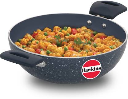 Hawkins Ceramic Deep Kadai (ICK25) Kadhai 24 cm diameter 2.5 L capacity