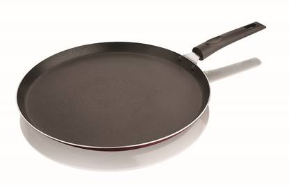 BartanJi Aluminium Non Induction Gas Friendly NonStick Flat Dosa Tawa 2.6MM Tawa 28 cm diameter