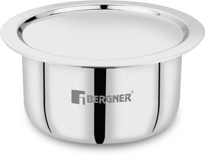 BERGNER Tripro Triply Stainless Steel Tope Induction Bottom with Lid 2.1 L capacity 16 cm diameter
