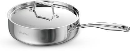 Tramontina Aeion 24cm Deep Saute Pan with SS Lid Saute Pan 24 cm diameter with Lid 2.8 L capacity