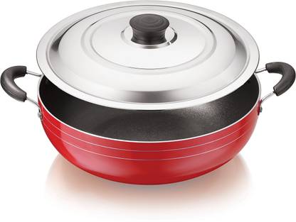 BartanJi Kadhai 12 cm diameter with Lid 1 L capacity