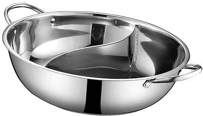 ANUVYA Stainless Steel Hot Pot Pot 15 cm diameter 1 L capacity
