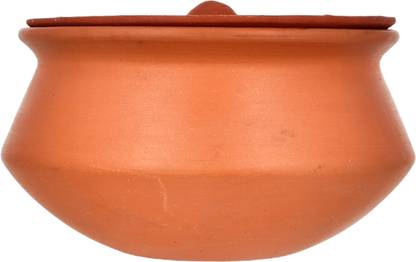 BS NATURAL PotteryTown Set of Clay Curd Bowls 500ML /Dahi Handi/Biryani Handi 0.5 L