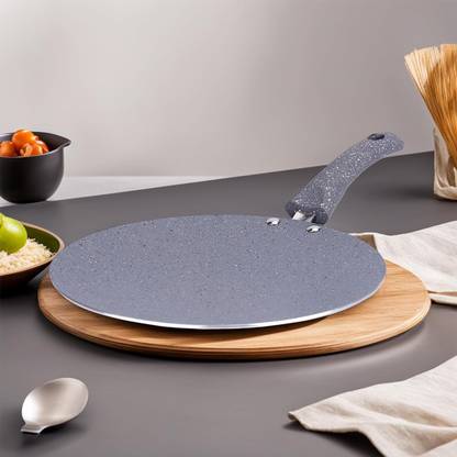 The Better Home Harmony Series Non Stick Roti Tawa with Riveted Handle|Scratch Resistant Tawa 24 cm diameter
