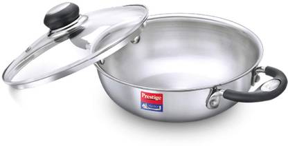 Prestige Tri Ply Splendor SS Kadhai 26 cm diameter with Lid 3.75 L capacity