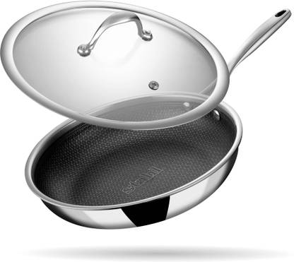 Stahl Artisan Hybrid Triply Non Stick Fry Pan 20 cm diameter with Lid 1.1 L capacity