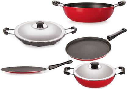 NIRLON Best Cooking Set Tawa 27 cm diameter with Lid