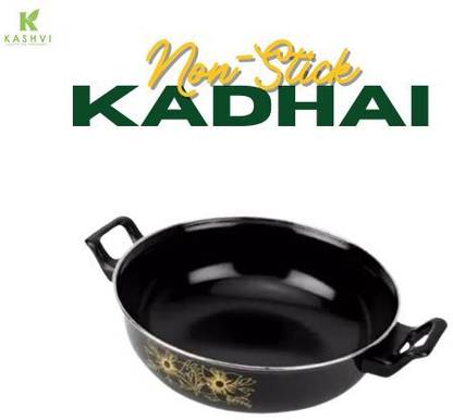 Kashvi Best Big Kadhai Induction Base Kadhai 26 cm diameter 3.5 L capacity