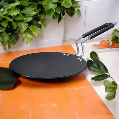 Zen Hard Anodized Aluminum Roti Tawa - 25 cm, Non-Stick, Durable Cookware Tawa 25 cm diameter