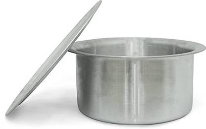 grahasthi Aluminium Heavy Biryani Pot with Lid|Multipurpose Cooking Vessel Handi 15.5 L