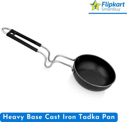 Flipkart SmartBuy Superior Quality Heavy Base Iron Tadka Pan [12 cm] 4 - Long Handle Tadka Pan 12 cm diameter 0.5 L capacity