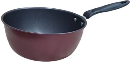Shopeleven Non-Stick Aluminium Saucepan with 2-Way Non-Stick Coating (20 cm) (red) Sauce Pan 20 cm diameter 2 L capacity