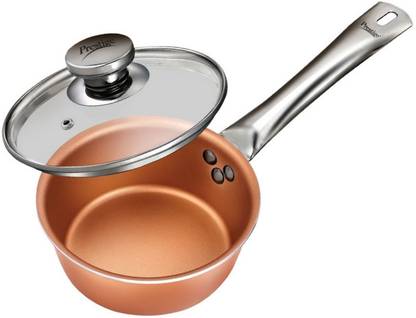 Prestige Cuprus Sauce Pan 16 cm diameter with Lid 1.1 L capacity