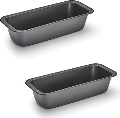 Breewell Non-Stick Coated Rectangle Baking Loaf Pan for Breads Baking Pancake Pan 32 cm diameter with Lid 1 L capacity