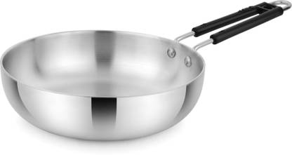 SPC Wrought Aluminium Fry Pan 3.5 mm Thickness Aluminium Pan Scratch Resistant Fry Pan 17 cm diameter 0.75 L capacity