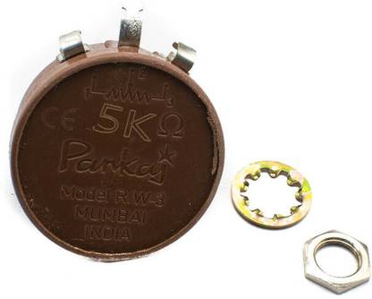 Pankaj 5k ohm Single Turn Wire Round Potentiometer RW-3 Rotary Potentiometer