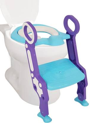JUNIOR JOE Sturdy Non-Slip Adjustable Potty Toilet Training Seat Chair With Step Stool Ladder For Kids Potty Seat