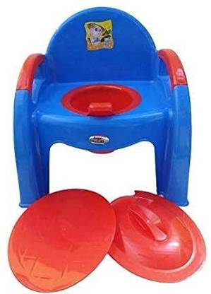 KORBOX Toilet Potty Training Seat Chair with Upper Closing Lid and Removable Bowl (Red, 6-24 Month) Potty Seat