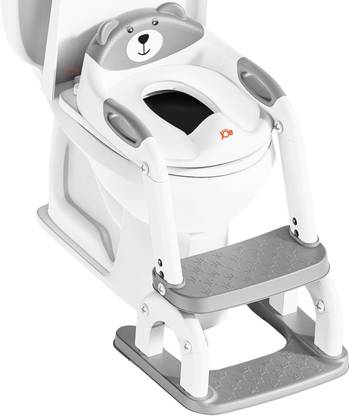 JUNIOR JOE Baby Potty Seat, Toilet Training Seat With Steps, 2 In 1 Toilet Seat For Kids Potty Seat
