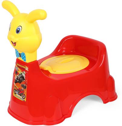 Nabhya 2 In 1 Rabbit Face Toilet Trainer Baby Potty Seat Cum Baby Seat Face with Removable Bowl & Closing Lid Potty Seat