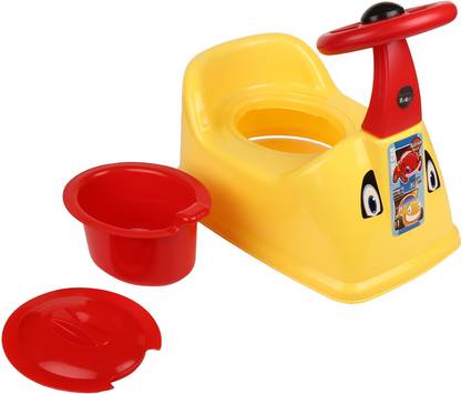 Nabhya Toilet Trainer Baby Potty Seat My Car Designed With Removable Bowl & Closing Lid Potty Seat