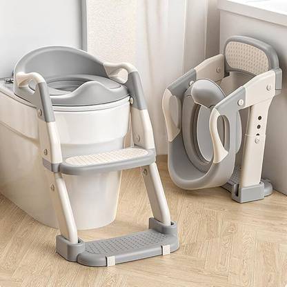 HANNEA Folding Potty Training Seat 2 in 1 Soft Padded Toilet Seat for Toddlers Kids Potty Seat