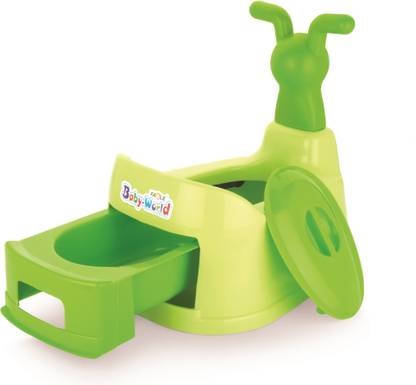 FABLE Toilet Trainer Baby Potty Seat Cartoon Face with Removable Tray & Closing Lid Baby World Baby Potty Seat Potty Seat