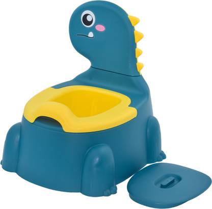 Koochiekoo Dinosaur Design Potty Training Seat for Toddlers, Toilet Seat with Back Rest Potty Seat