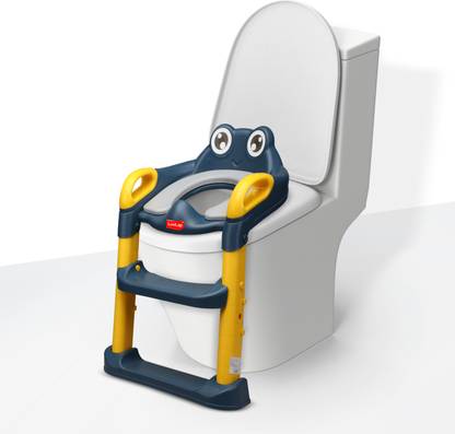 LuvLap Trainer Ladder Seat, Kids Toilet Seat Baby Potty Chair with Adjustable Ladder Potty Seat