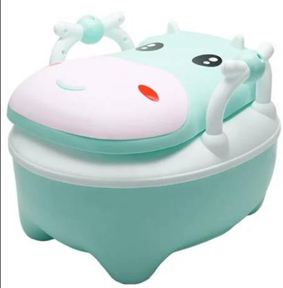 Merish 3-in-1 Potty Training System for Toilet Training Kids, Multi-Stage Potty Green Potty Box