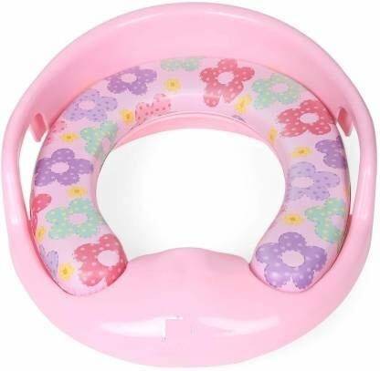 KORBOX Toilet Trainer Soft Cushion Baby Potty Seat with Handle and Back Support Toilet Seat for Western Toilet Potty Seat Potty Seat