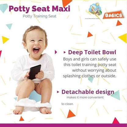 JS INDIA Baby Potty Seat Potty Training Seat Light Weight Smooth Curves Potty Box