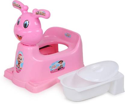 Toyexpress Pink Rabbit Baby Potty Seat with Removable Tray and Lid (without Wheels) Potty Box