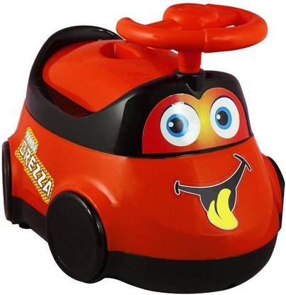 Muren Little Kids Removable Bowl, Grip Handles Comfort Sit Car Shape Trainer Red Potty Seat