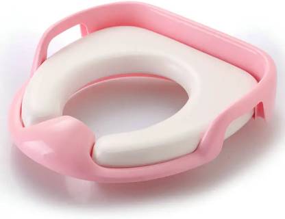 Premsakhi Potty Seat With Handle| Portable| Soft Cushion| Kids & Toddlers| (pink) Potty Seat