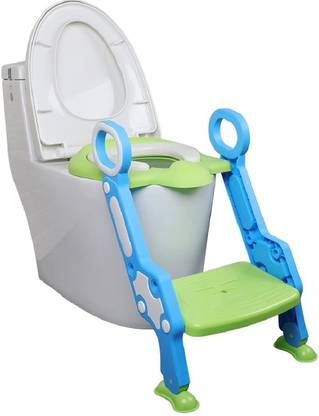 LAFILLETTE Kids Potty Training Seat with Step Ladder and Soft Toilet Seat, Sturdy Comfortable Built in Non-Slip Steps Soft Pad Potty Seat