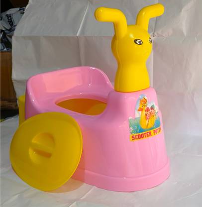 Maxwell Toilet Trainer Baby Potty Seat Cartoon Face with Removable Tray & Closing Lid Potty Seat