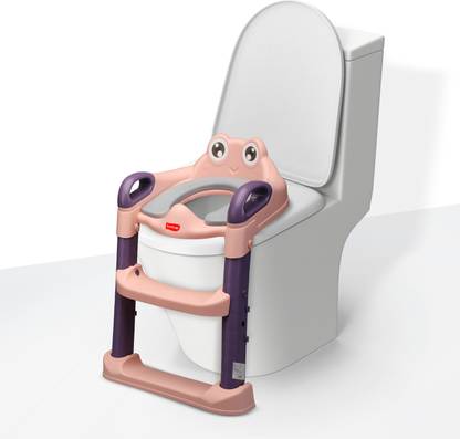 LuvLap Trainer Ladder Seat, Kids Toilet Seat Baby Potty Chair with Adjustable Ladder Potty Seat