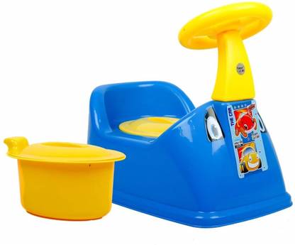 Nabhya Toilet Trainer Baby Potty Seat Ferrari Car Designed With Removable Bowl & Closing Lid Potty Seat
