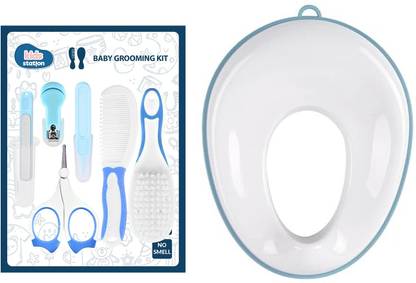 KIDS STATION Portable Baby Potty Training Seat & Baby Grooming Kit Combo Pack Potty Box