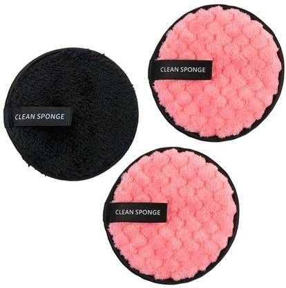 Lusty soul New Facial Powder Puff/Spong Cream Applicator Sponge Smooth Pads (Pack Of 3)