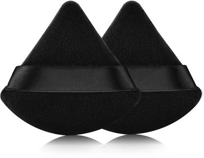 Keli Soft Triangle Powder Puff for Face Powder, Foundation Blender Sponge Makeup Tool